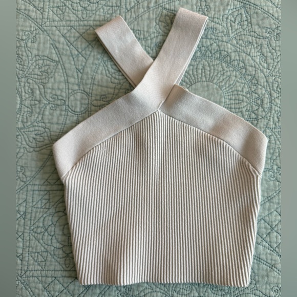Babaton sculpt knit cross crop top size XS - Picture 2 of 4